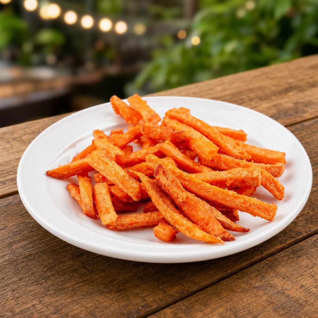 SWEET POTATO FRIES.