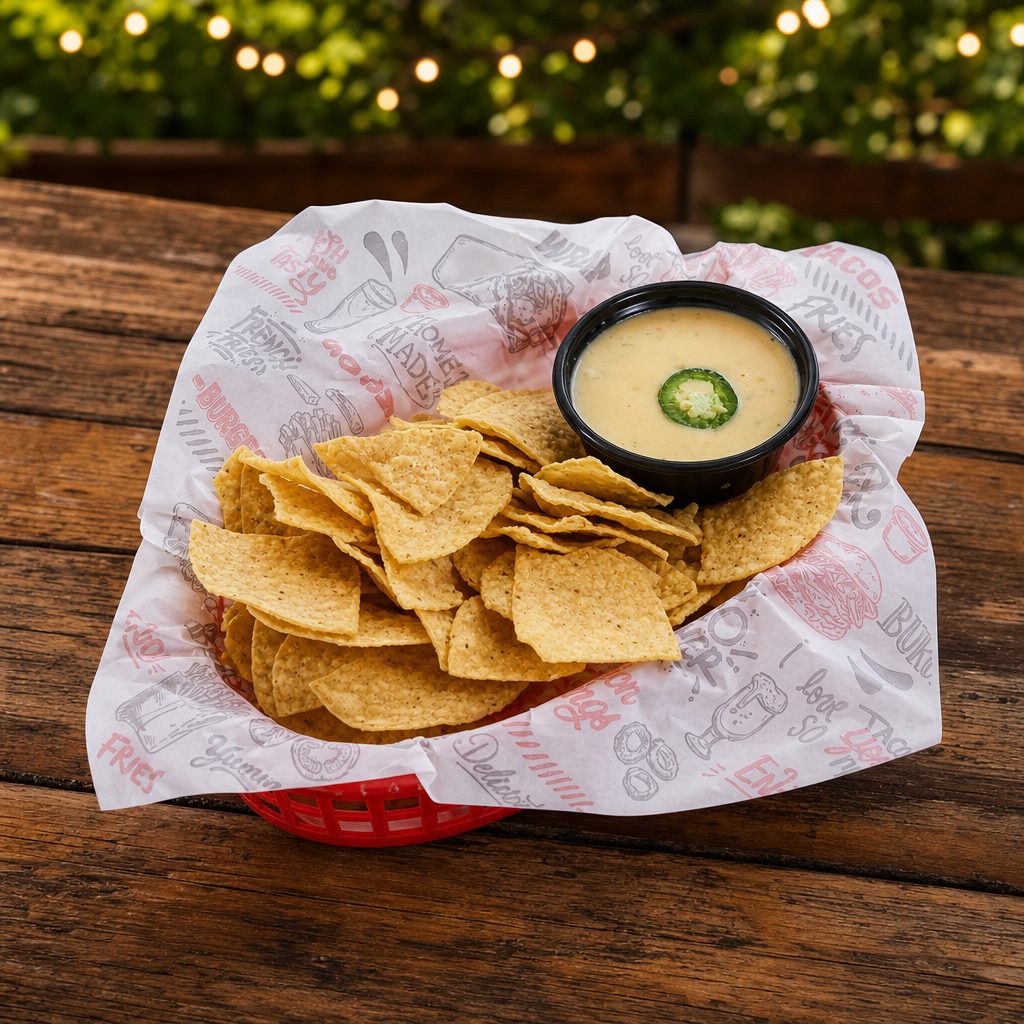 CHIPS & QUESO.